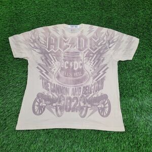 ACDC Hells-Bell Shirt Womens XL 22x27 Yellow